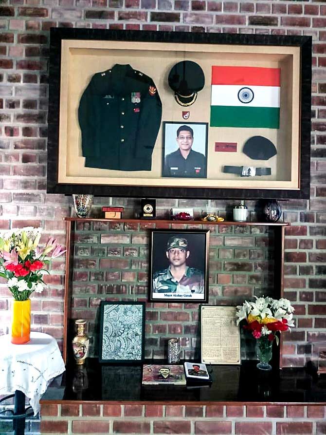 Major Akshay Girish's home in Bangalore
