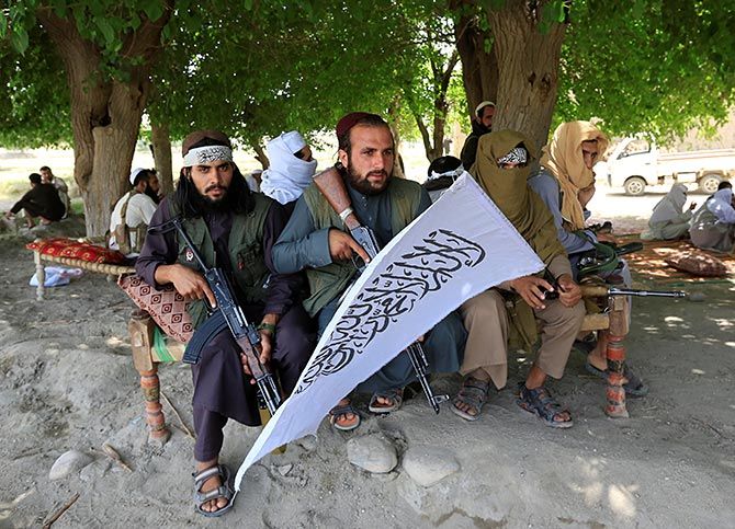 Taliban jihadis in Nangarhar province, Afghanistan. Photograph: Parwiz/Reuters