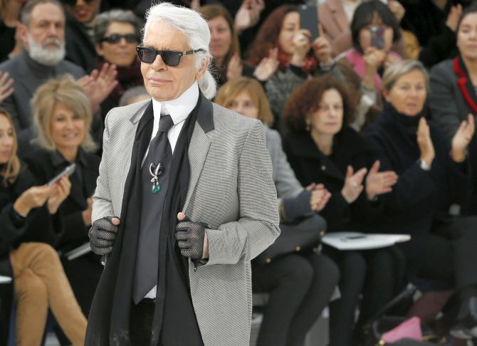 Legendary Chanel designer Karl Lagerfeld dies at 85 - Rediff.com