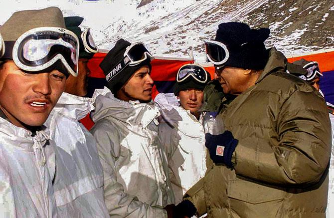 George Fernandes in Siachen