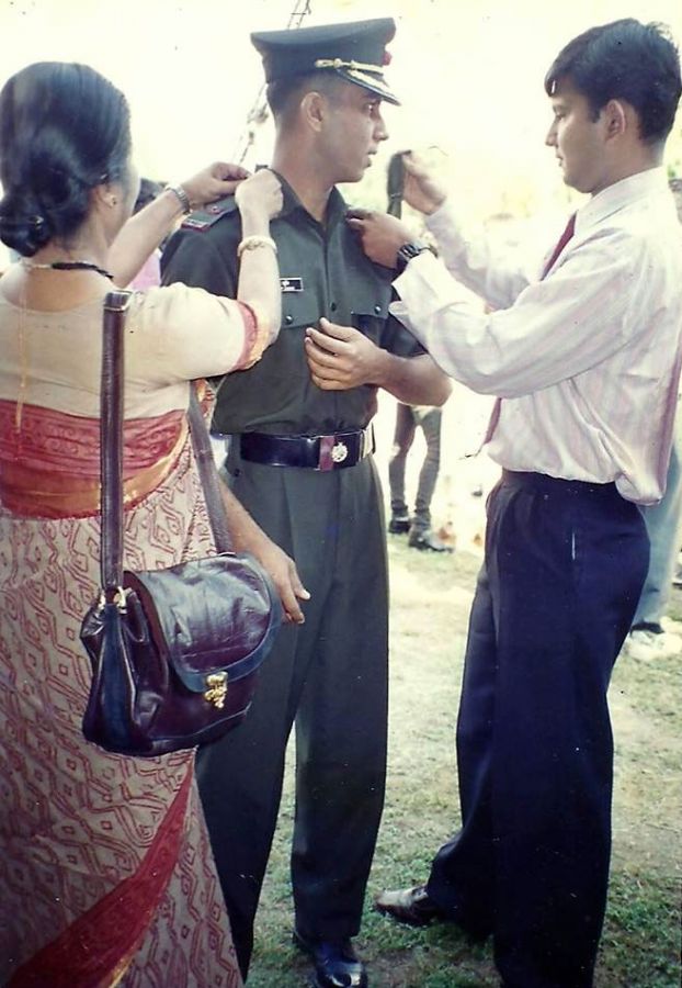 Captain Haneef at his passing out parade at the Indian Military Academy in 1997 