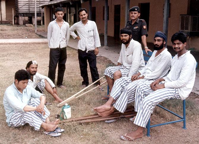 Wounded soldiers in a army hospital