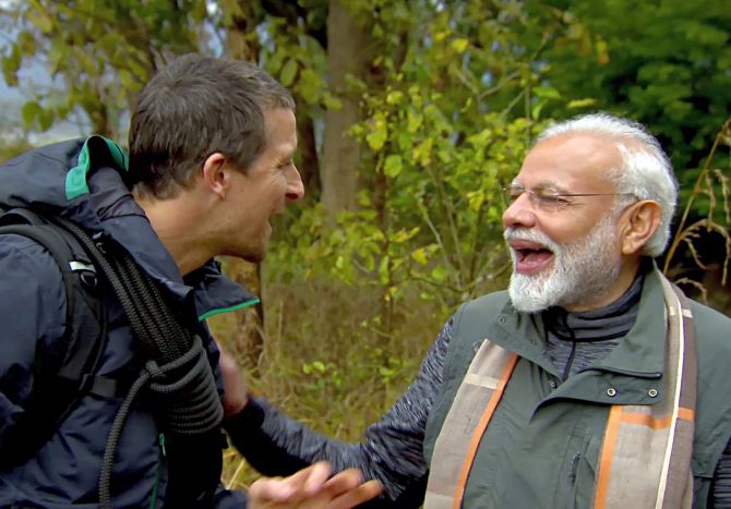 PM reveals how Bear Grylls understood his Hindi