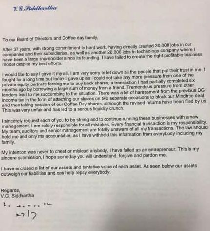 I'm sorry to let you down: CCD owner's letter