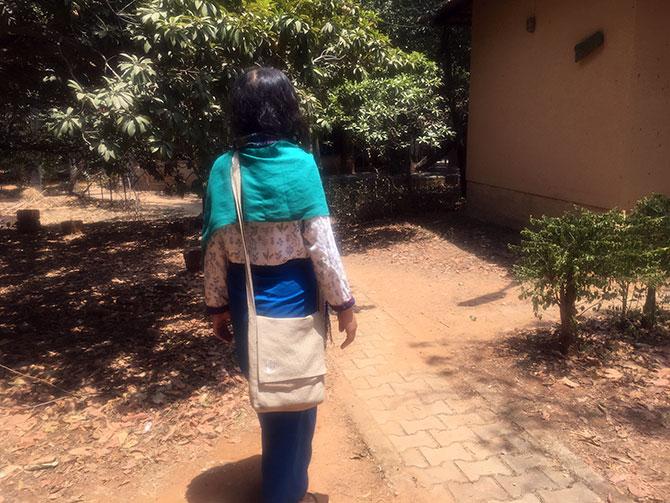 Irom Sharmila at a retreat center in Bengaluru