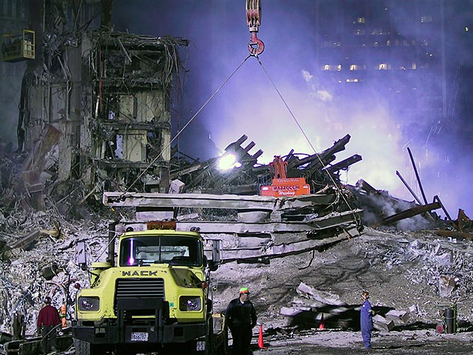 Unseen Photos From The 9 11 Terror Attack Clean Up Rediff Com