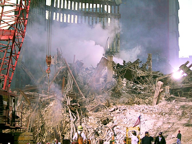 Unseen Photos From The 9 11 Terror Attack Clean Up Rediff Com