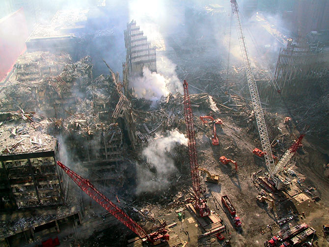 Unseen Photos From The 9 11 Terror Attack Clean Up Rediff Com