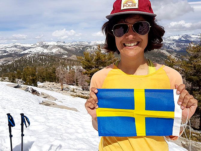 Nila on a skiing holiday in Sweden. Photograph: Kind courtesy Nila Vikhe Patil.