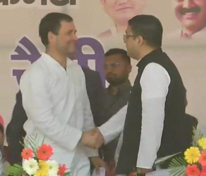 Ex-U'khand CM And BJP Leader B C Khanduri's Son Joins Congress - Rediff ...