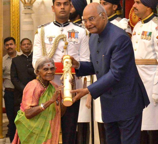 PHOTOS: President presents Padma awards to 54 - Rediff.com India News