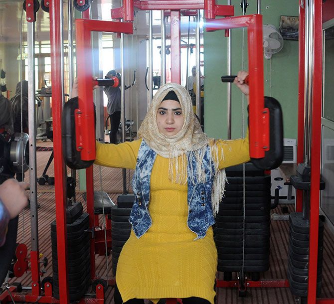 Mehreen Amin at her gym
