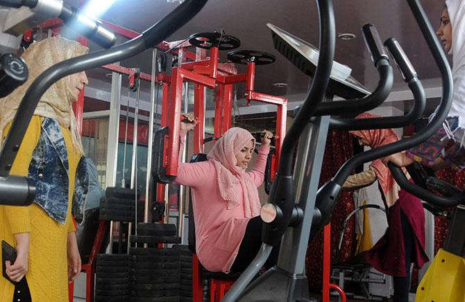 Mehreen Amin at her gym