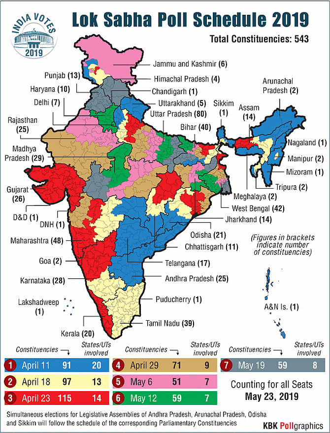 Constituency Wise Poll Schedule 