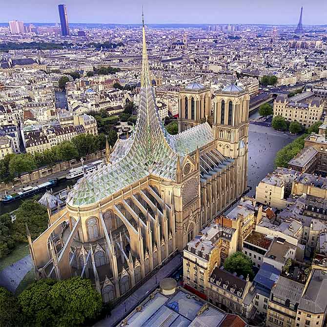 What the Notre Dame could now look like - Rediff.com India News