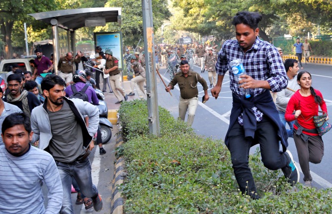 Jnu Students Allege Police Brutality Cops Deny Charge
