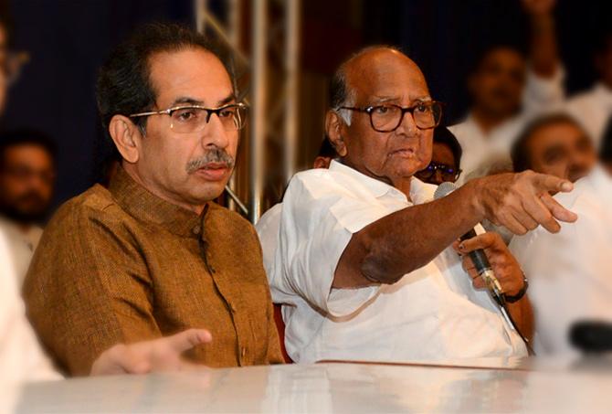 Uddhav Thackeray and Sharad Pawar