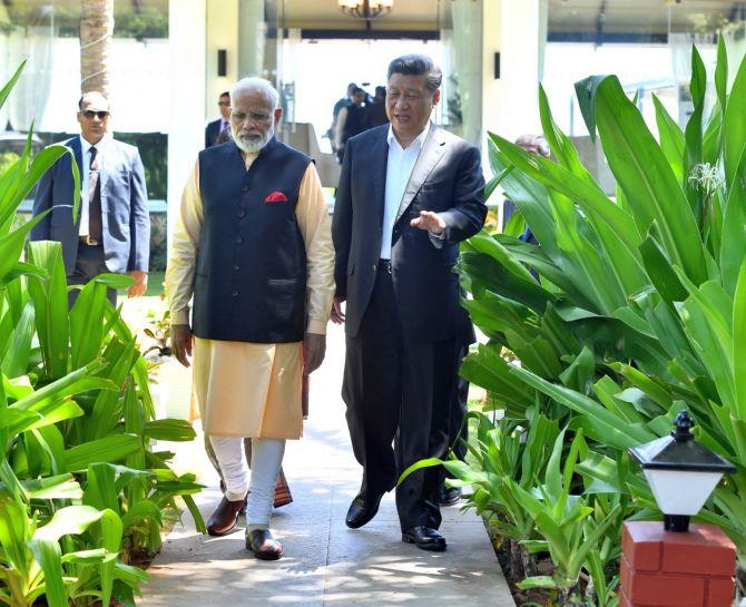  Prime Minister Narendra Modi and Chinese President Xi Jinping