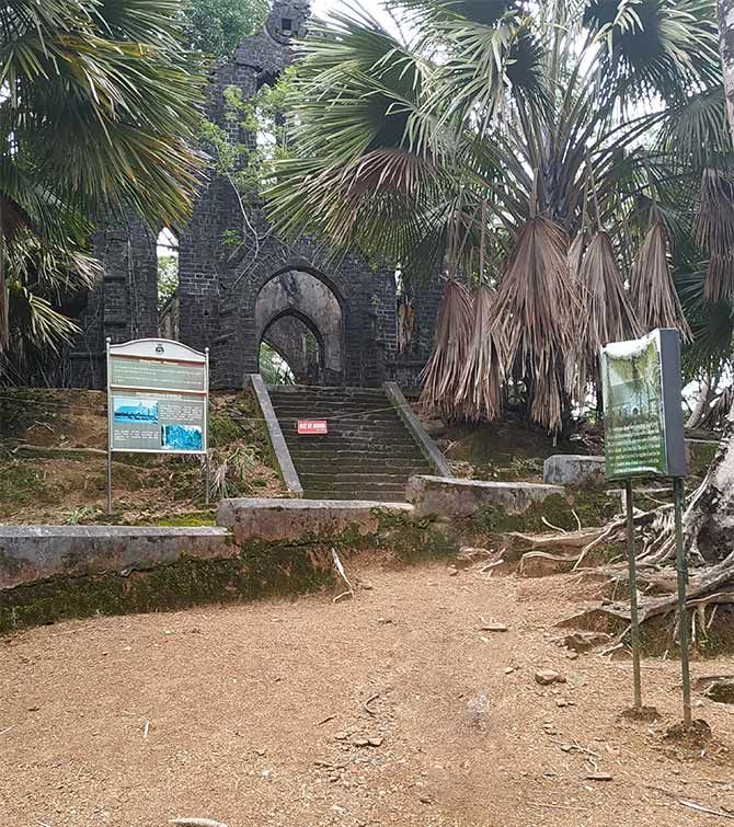 St Andrew's Church, Ross Island, Andaman islands. Photograph: Suresh Daniel.