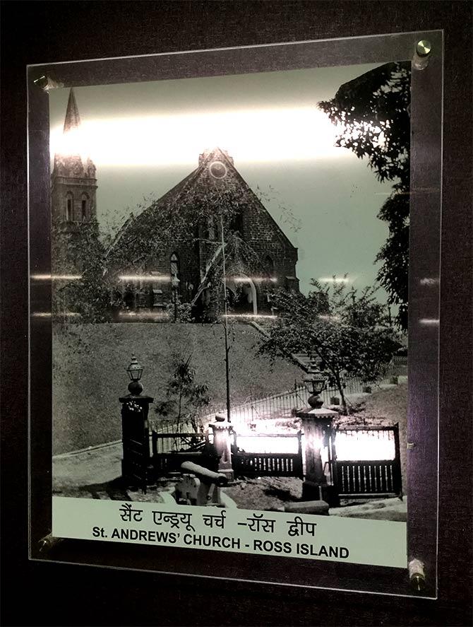 St Andrew's Church, Ross Island, Andaman islands. Photograph: Vaihayasi Pande Daniel/Rediff.com.