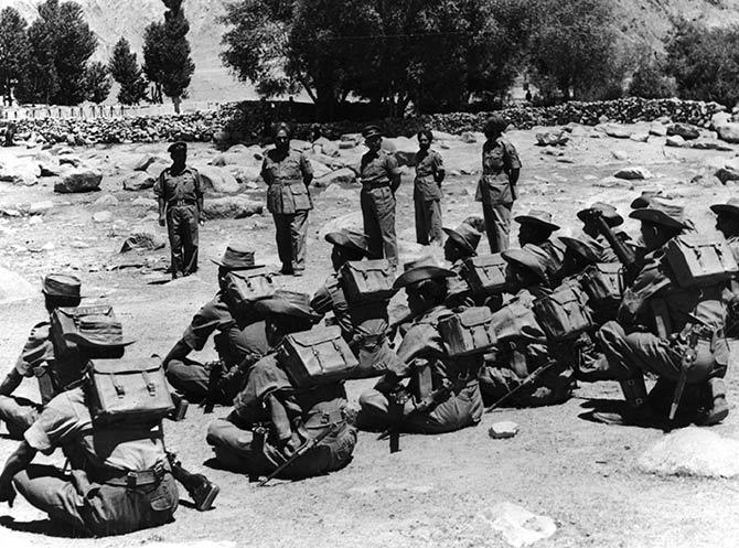 Indian troops in Ladakh during border clashes between India and China