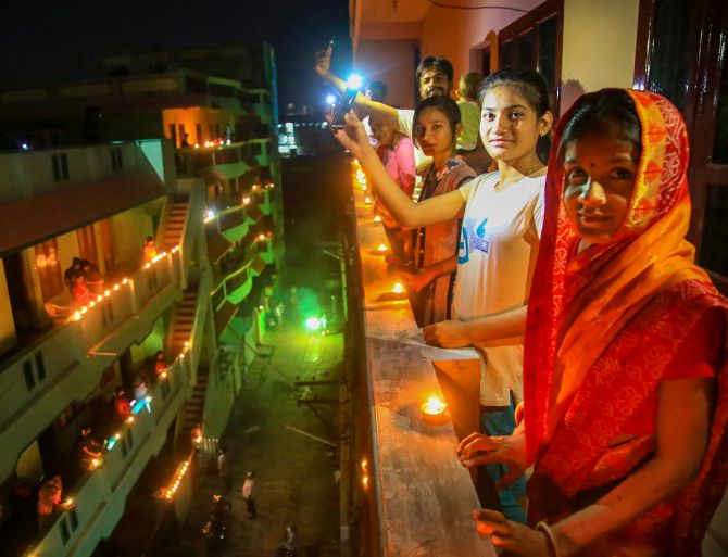 The PM had also told Indians to light lamps in solidarity of Covid workers