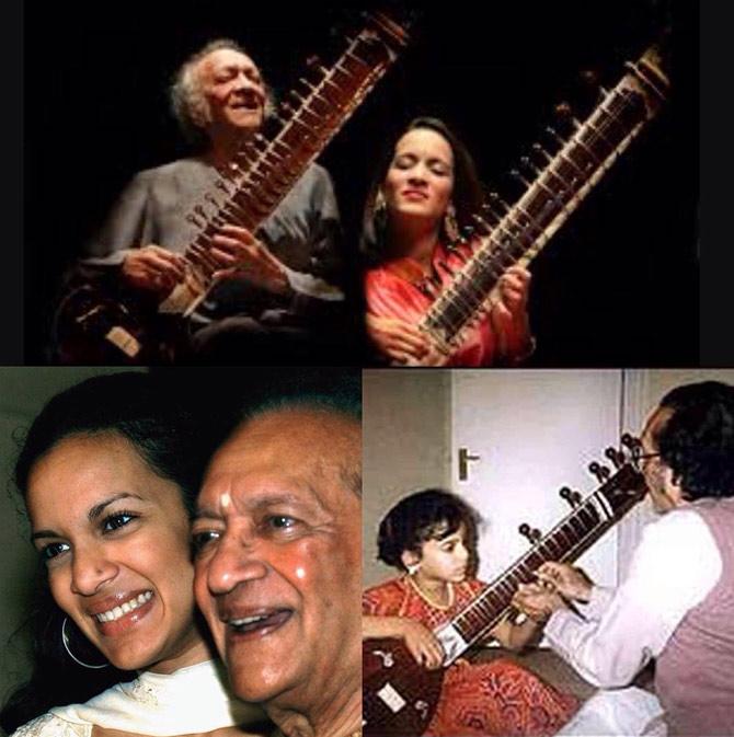 Anoushka and Ravi Shankar