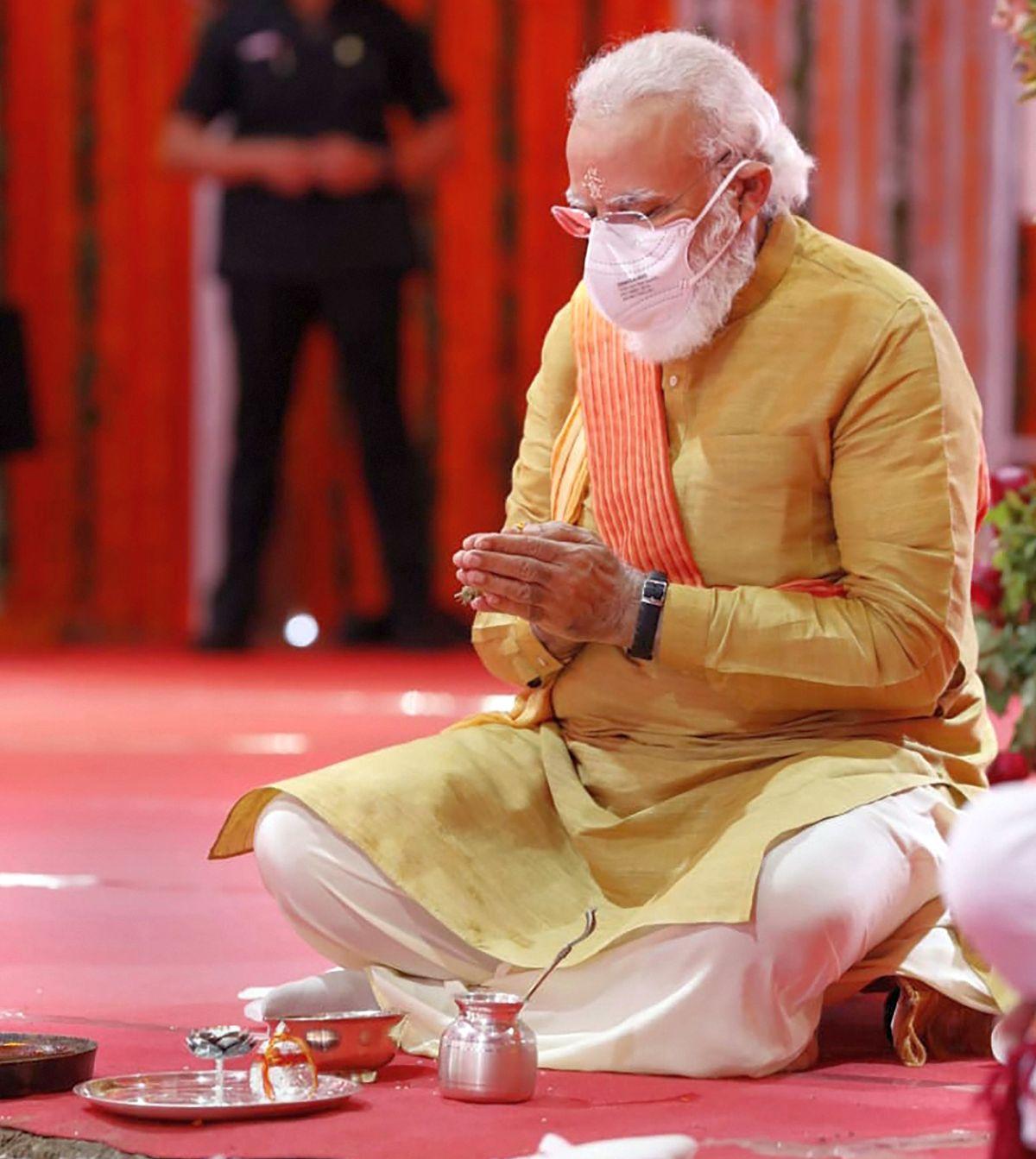 PM Performs 'bhoomi Pujan' For Ram Temple In Ayodhya - Rediff.com India ...