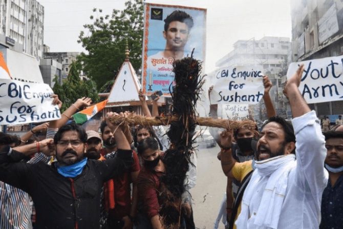  Fans of Sushant Singh Rajput stage a protest 