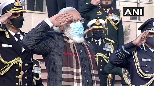 PM Modi pays tribute at National War Memorial on the 50th-anniversary of the 1971 India-Pakistan war