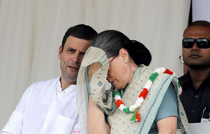 Rahul and Sonia Gandhi