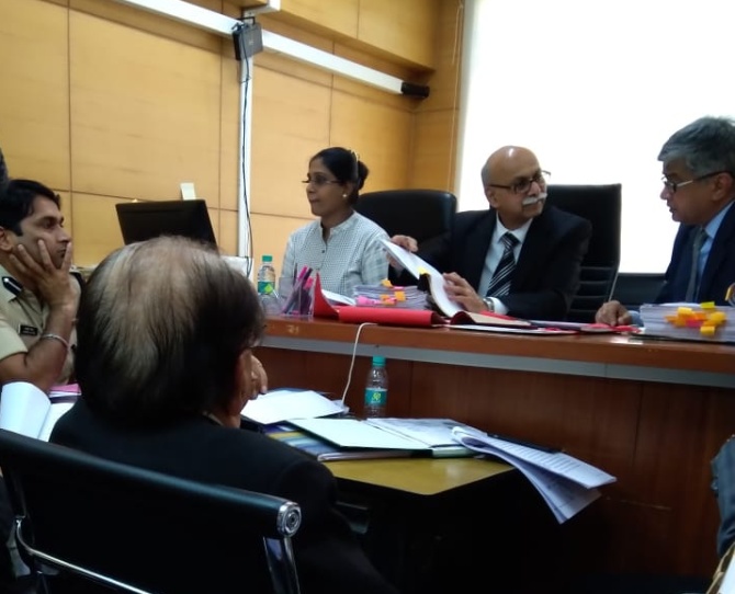 The Bhima-Koregaon commission in session