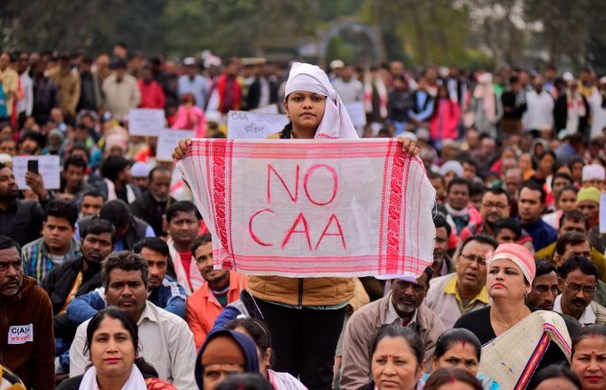 CAA protest