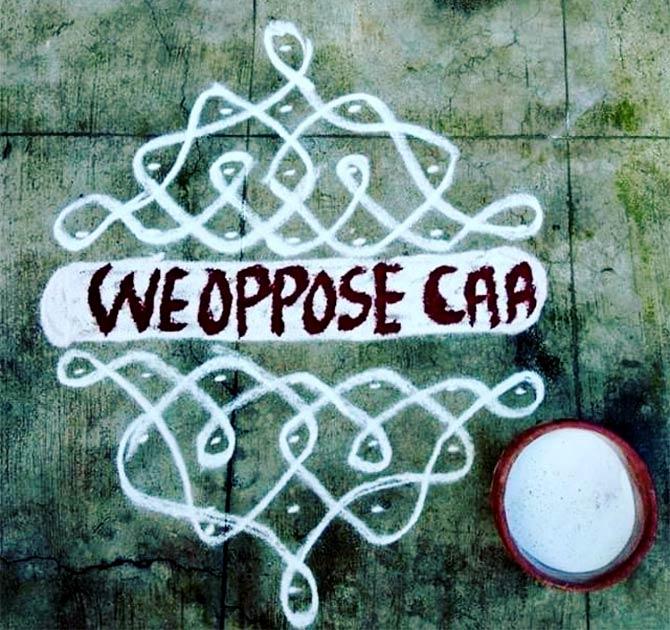 The kolam protest