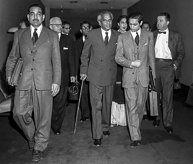 1957, when V K Krishna Menon gave what is said to be longest speech to the United Nations Security Council. He was reportedly hospitalised after 5 hours, but continued for 3 hours more the next day. Photograph: Kind courtesy https://twitter.com/un