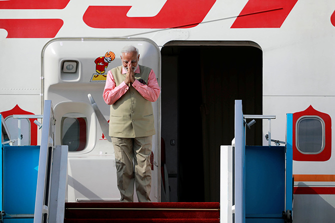 Rs 446.52 cr spent on PM's foreign visits in last 5 yrs