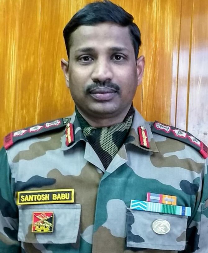 CO Col Santosh Babu who was one among 20 armymen killed