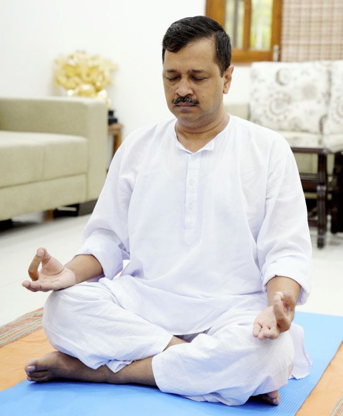 Arvind Kejriwal is a yoga practitioner