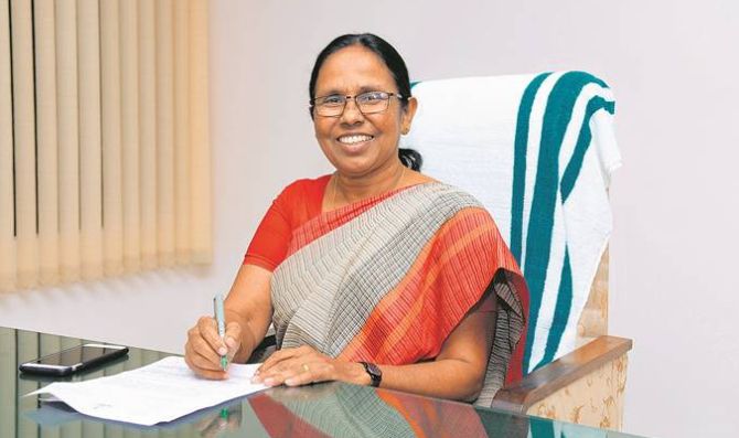 Kerala health minister KK Shailaja