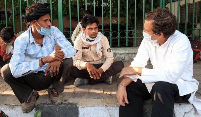 Rahul Gandhi was the only MP to meet migrants