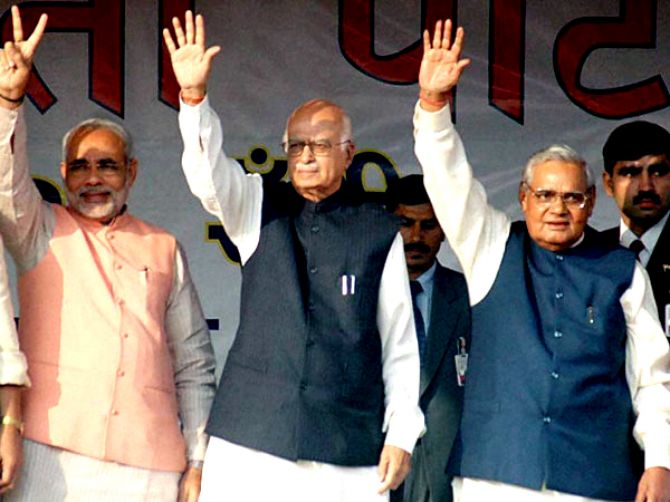 Modi, Advani and Vajpayee