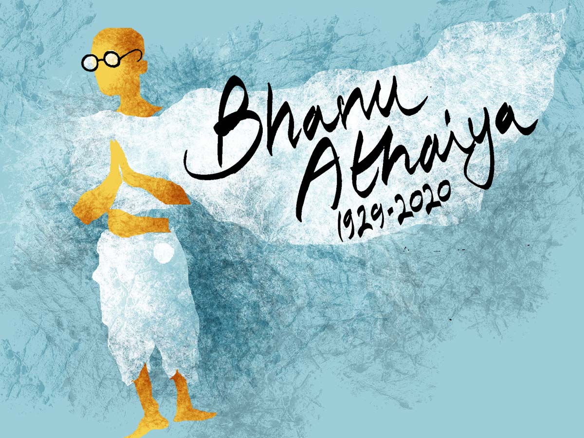 Illustration: Bhanu Athaiya by Dominic Xavier
