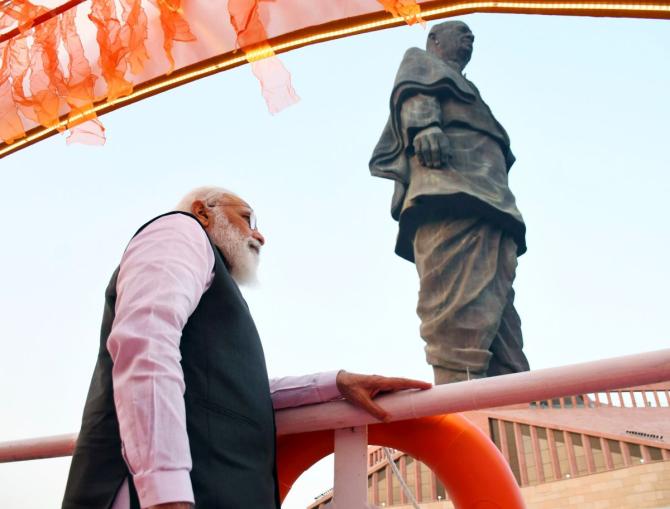 Prime Minister Narendra Damodardas Modi pays tribute to Sardar Vallabhbhai Patel on his 145th birth anniversary, October 31, 2020