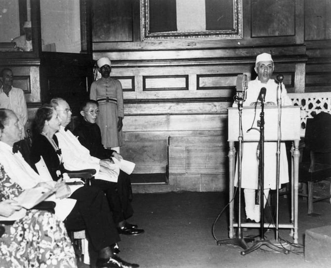 Nehru Jinnah and Mountbatten