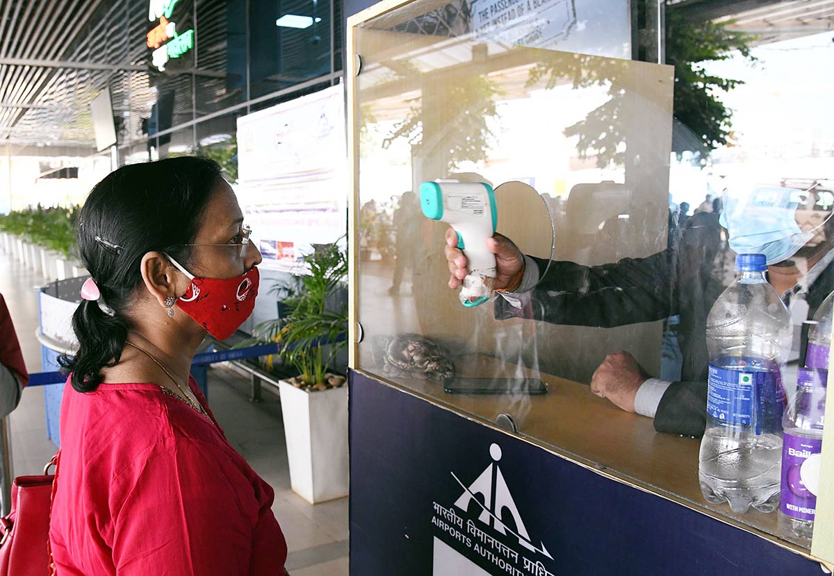 Thermal screening at Patna airport