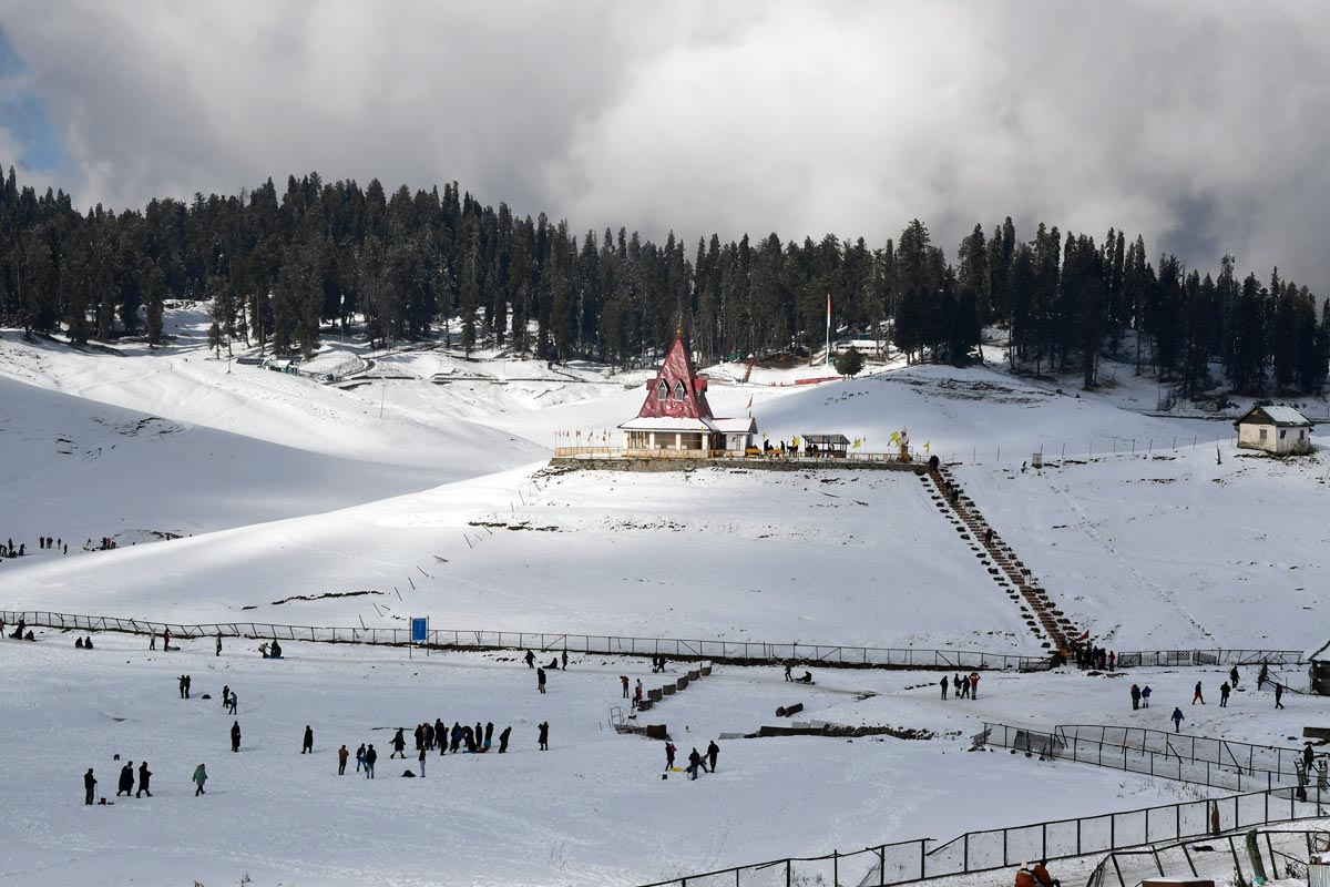 snowfall at Gulmarg, Kashmir