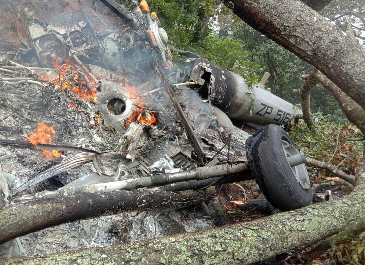 Copter crash: TN police register FIR, begin probe