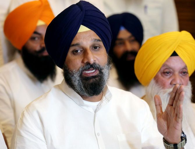 SAD's Majithia booked in drugs case, gets Amarinder's support - Rediff.com India News