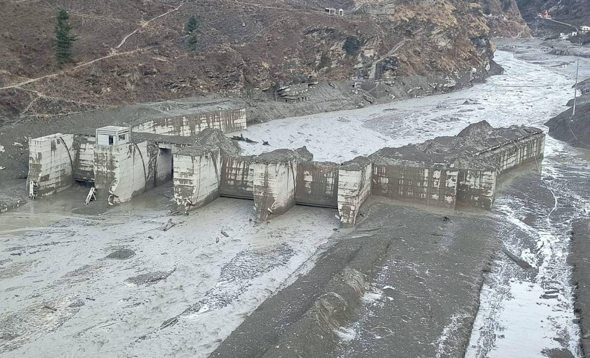 Glacier burst Tapovan dam completely washed off, says IAF