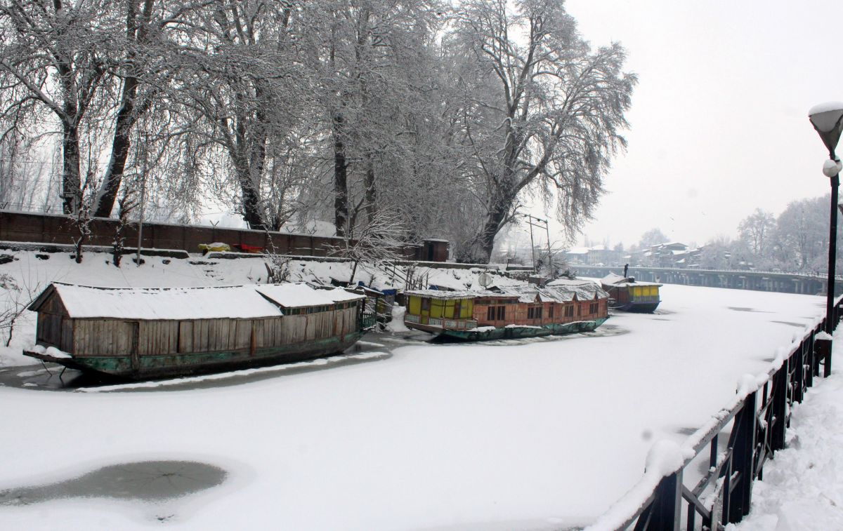 The Dal Lake in Srinagar in January this year